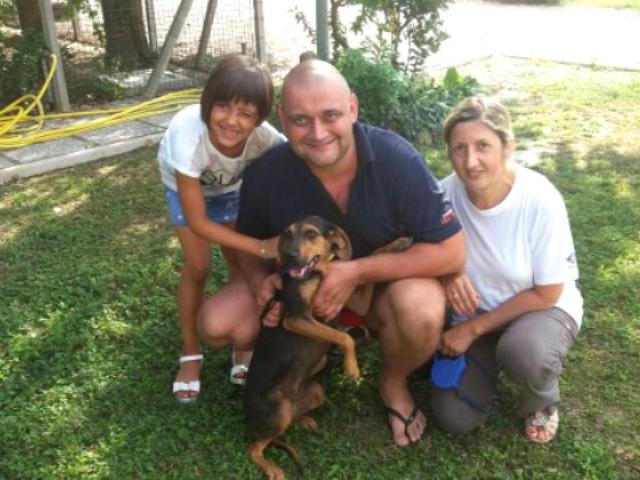 Polly con la sua nuova famiglia